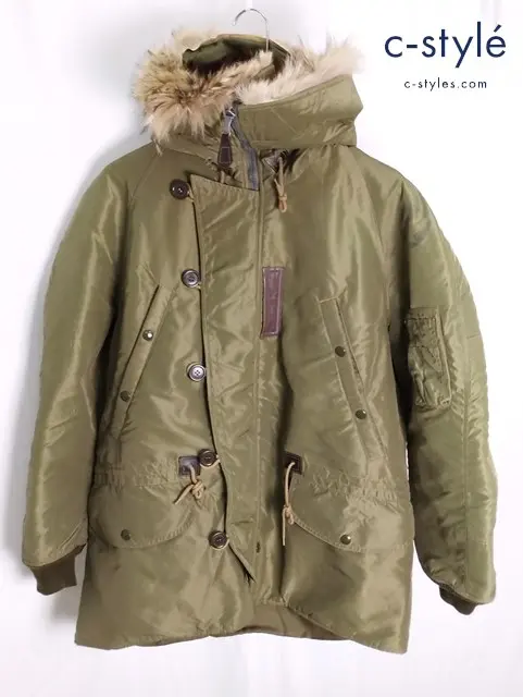 BUZZ RICKSON’S U.S AIR FORCE N-3 フライトジャケット オリーブ S REED PRODUCTS ATTACHED HOOD 3110