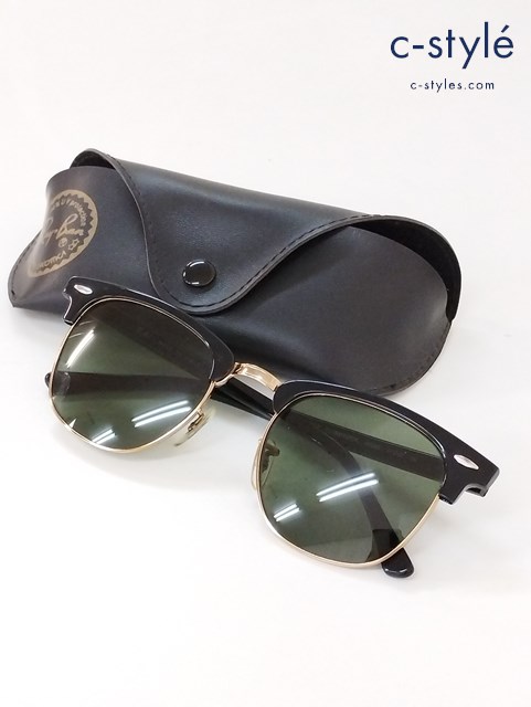 RAY BAN レイバン サングラス 51□21 ブラック RB 3016 CLUBMASTER W0365 3N イタリア製