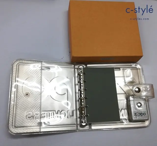ZIPPO WINDPROOF LIGHTERS ウィンドプルーフライター シルバー 1995年 WINDY手帳付 バインダーセット