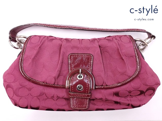 COACH コーチ ショルダーバッグ ワインレッド F17093