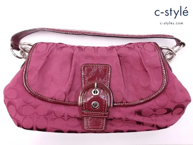 COACH コーチ ショルダーバッグ ワインレッド F17093