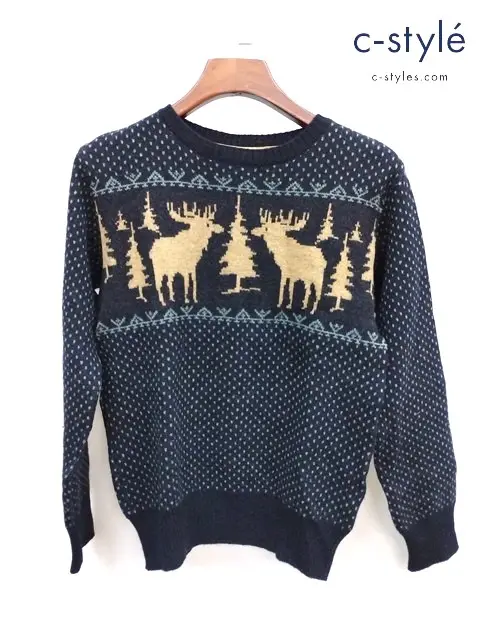 45rpm フォーティーファイブアールピーエム ノルディックセーター クルーネック 1 ブラック レディース