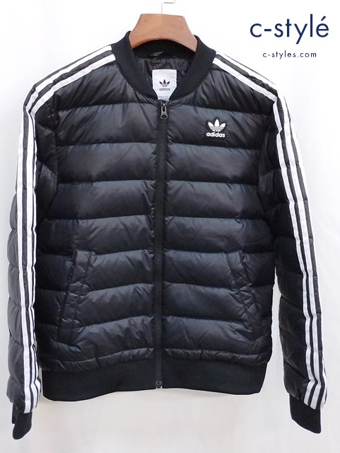 adidas アディダス ダウンジャケット L ブラック FL0004 キルティング