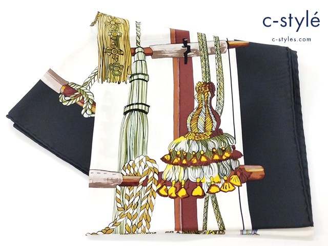 HERMES エルメス スカーフ マルチカラー カレ90 Pasementerie レディース