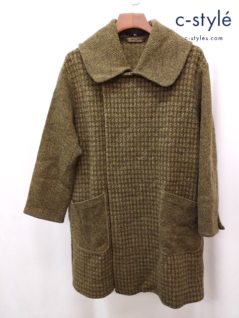 45R フォーティーファイブアール シェットランドコート 2 グリーン系 千鳥格子 7102035