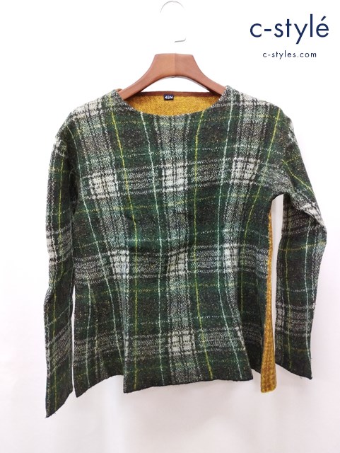 45R フォーティーファイブアール ウールタータンチェック切替ニット 0 マルチカラー 5118057 レディース