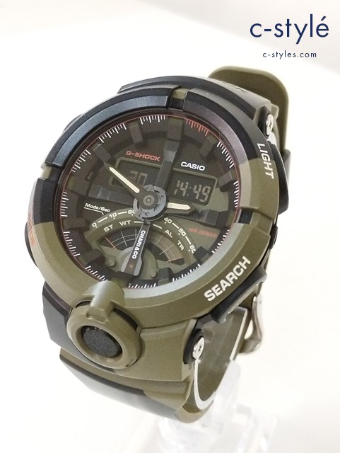 CASIO カシオ G-SHOCK 腕時計 カーキ×ブラック GA-500 CHARI & COタイアップモデル