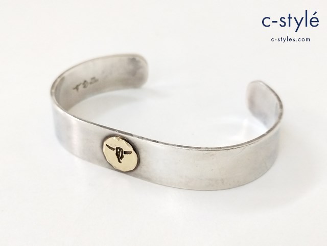 Tady & King タディアンドキング 平打ちバングルGPロングホーン K18 シルバー