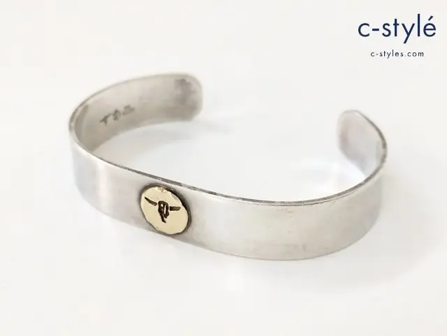 Tady & King タディアンドキング 平打ちバングルGPロングホーン K18 シルバー