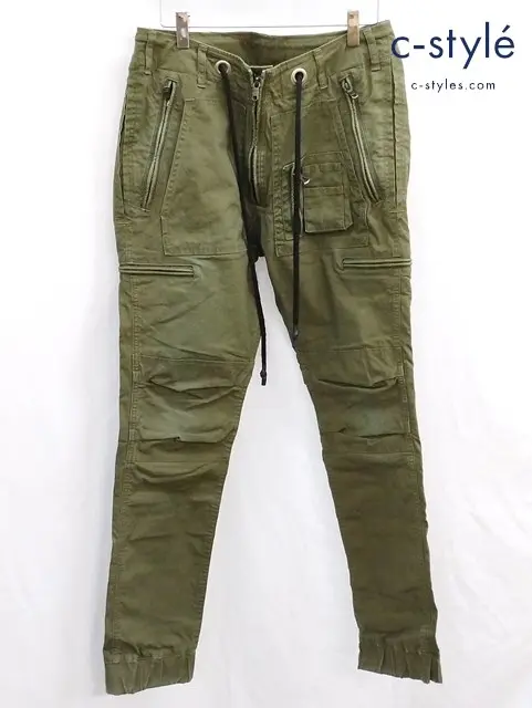 ripvanwinkle リップヴァンウィンクル 4 パラシュートパンツ カーキ RSS-031