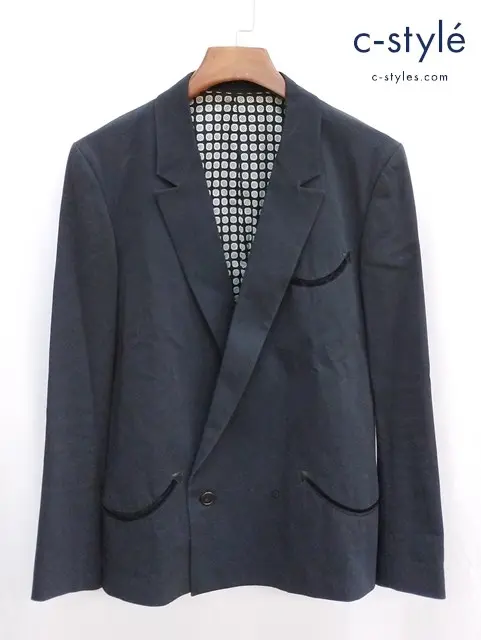 NUMBER (N)INE ナンバーナイン ダブルテーラードジャケット 3 ブラック