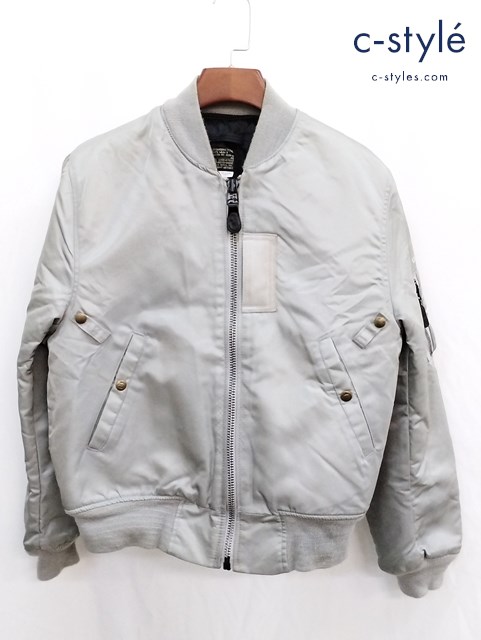 SPIEWAK スピワック MA-1 フライトジャケット 40 シルバー×ブラック