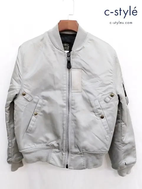 SPIEWAK スピワック MA-1 フライトジャケット 40 シルバー×ブラック