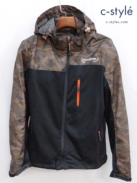 KOMINE コミネ プロテクトメッシュパーカー L ブラック×カーキ カモ柄 10 07-114 バイクウェア バイクウェア