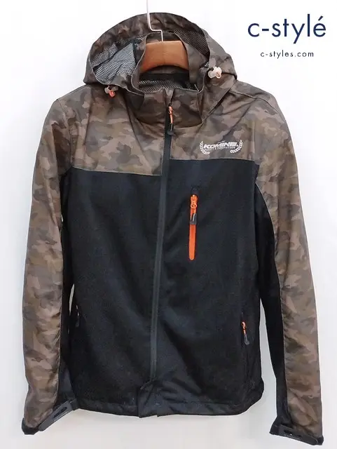 KOMINE コミネ プロテクトメッシュパーカー L ブラック×カーキ カモ柄 10 07-114 バイクウェア バイクウェア