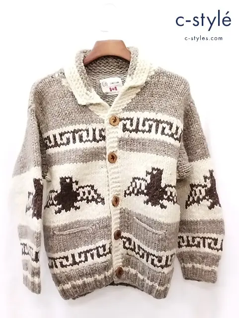 CANADIAN SWEATER COMPANY カナディアンセーターカンパニー カウチンニットカーディガン マルチカラー
