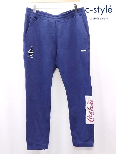 F.C.Real Bristol × COCA-COLA エフシーレアルブリストル × コカコーラ スウェットパンツ XL ブルー系