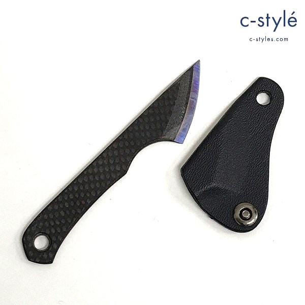 Warren Thomas ウォーレントーマス Kiridashi Slim 切出スリム チタンカーボン 鞘付き 全長:約21.5cm 刃渡:約4cm