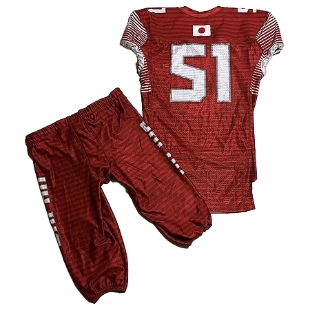 Japan National Team(日本代表) アメリカンフットボール ユニフォーム U-18 インターナショナルボウル 2017実使用