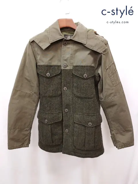 RRL ダブルアールエル ミリタリージャケット XS グリーン系 MNRROTWM5L00070 フード