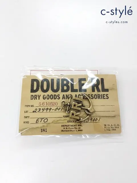 RRL ダブルアールエル ピンバッジ ゴールド ロゴ