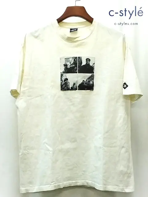 STUSSY ステューシー 90s 中期 半袖Tシャツ XL ホワイト 紺タグ THE SUEKRONICLES PART 3of4 SUEKWON