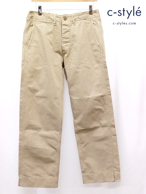 RRL ダブルアールエル チノパン W29 ベージュ PP-RD-KA-0100 ボタンフライ