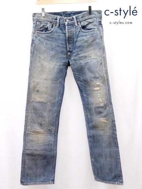 RRL ダブルアールエル デニムパンツ 30×30 インディゴ 1936 BUCKLE BACK DENIM MNRRDNMM4P00164
