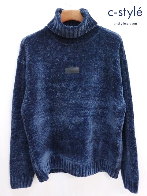 KITH キス 長袖シャツ XL ネイビー Kimmel Chenille Turtleneck KH2505