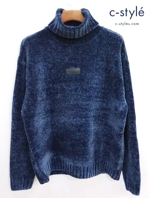KITH キス 長袖シャツ XL ネイビー Kimmel Chenille Turtleneck KH2505
