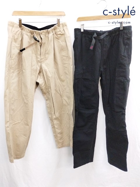 GRAMICCI グラミチ ワイドパンツ L ブラック ベージュ GMP-21F2016 CHARI&CO NYC GMP-21F1909