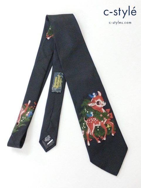 Vivienne Westwood ヴィヴィアンウエストウッド バンビ ネクタイ ブラック クリスマス