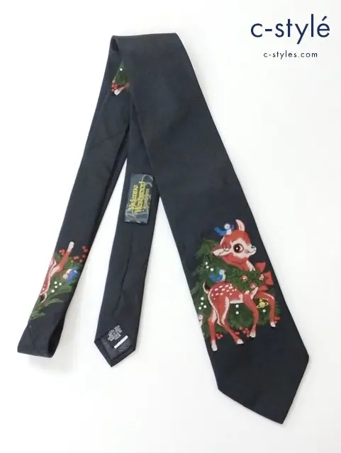 Vivienne Westwood ヴィヴィアンウエストウッド バンビ ネクタイ ブラック クリスマス