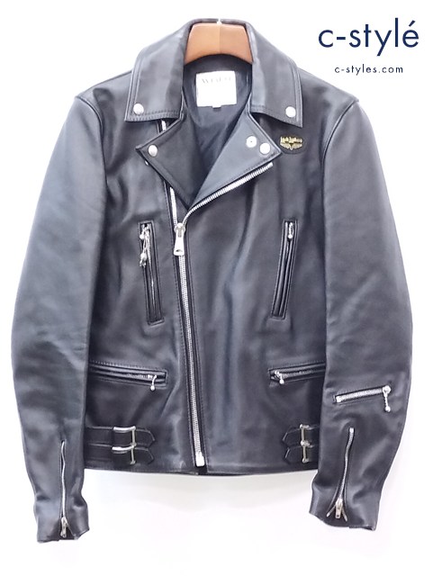 LEWIS LEATHER LIGHTNING ルイスレザーズ ライトニング ライダースジャケット レザー 36 ブラック 英国製