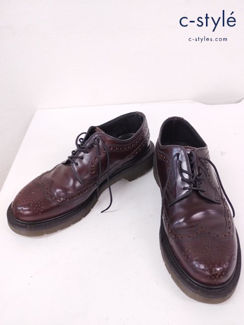 LOAKE ローク ウィングチップレザーシューズ IMLK1016 6・1/2 バーガンディ 英国製
