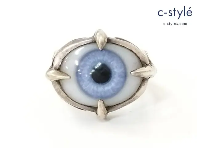 CRAZY PIG クレイジーピッグ 4 Claws Eye Ring 4クローアイリング 義眼 ヒューマン青 シルバー