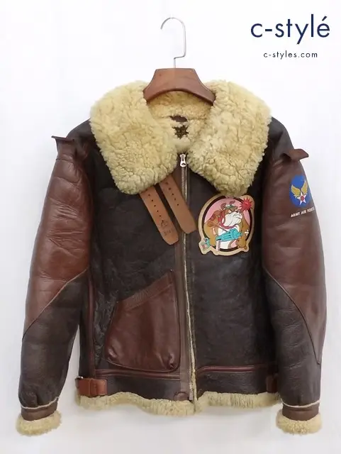 THE REAL McCOY’S ザ リアルマッコイズ B-3 33H5595 ムートンフライトジャケット 38 ブラウン