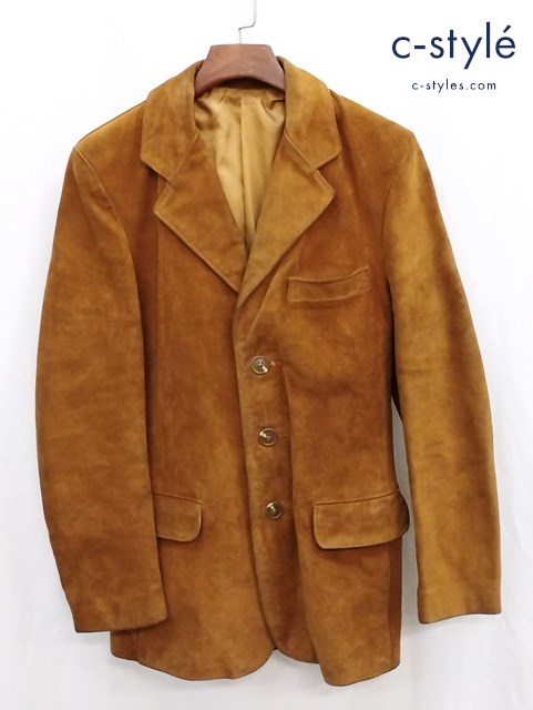 Schott ショット レザー テーラードジャケット 38 ブラウン スエード アメリカ製