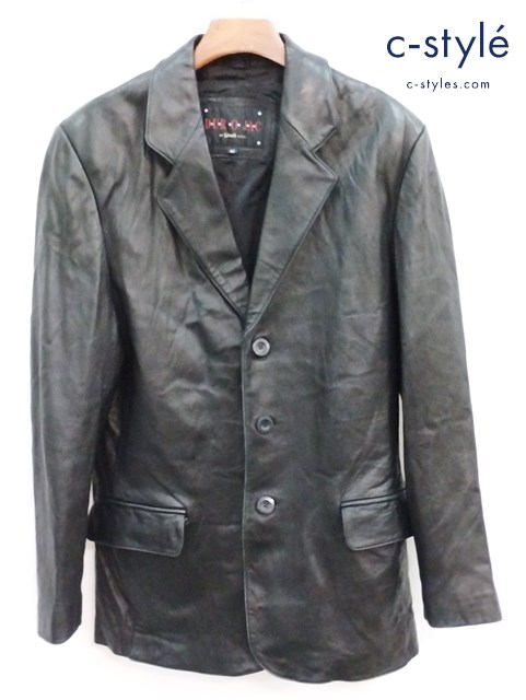 DUR O JAC by schott ショット レザー テーラードジャケット 40 ブラック 羊革