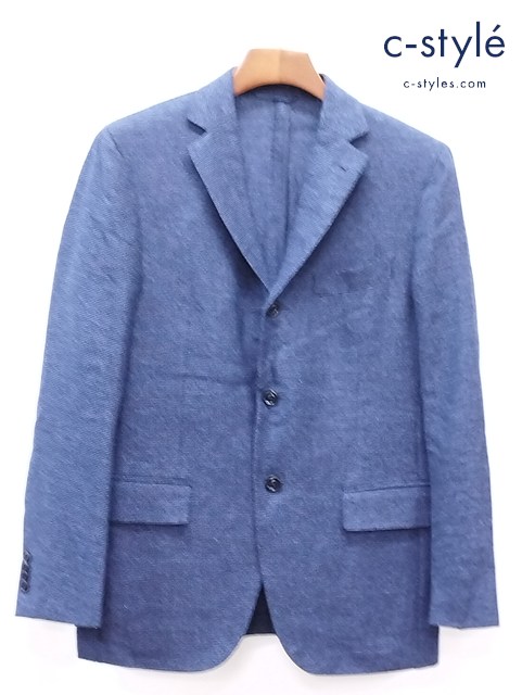 Ermenegildo Zegna エルメネジルド ゼニア 段返り3B テーラードジャケット 48C ブルー系