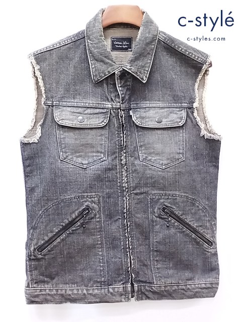 NUMBER (N)INE ナンバーナイン デニムベスト 2 ブラック