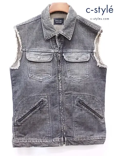 NUMBER (N)INE ナンバーナイン デニムベスト 2 ブラック