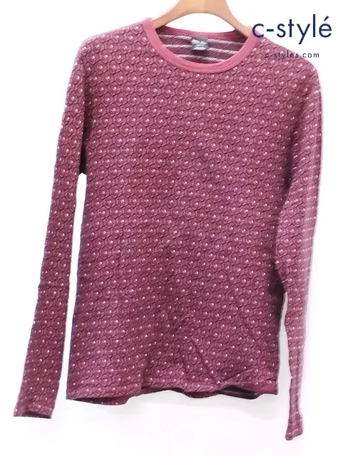 NUMBER (N)INE ナンバーナイン 長袖Tシャツ 4 赤系 薔薇総柄