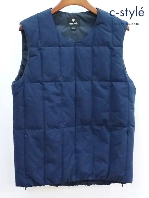 snow peak スノーピーク サイドジップ ダウンベスト L ネイビー JK-16AU107
