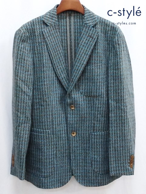 45R フォーティファイブアール テーラードジャケット ウール 5 ブルー×ブラウン系 4101031 日本製