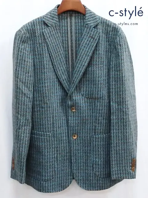 45R フォーティファイブアール テーラードジャケット ウール 5 ブルー×ブラウン系 4101031 日本製