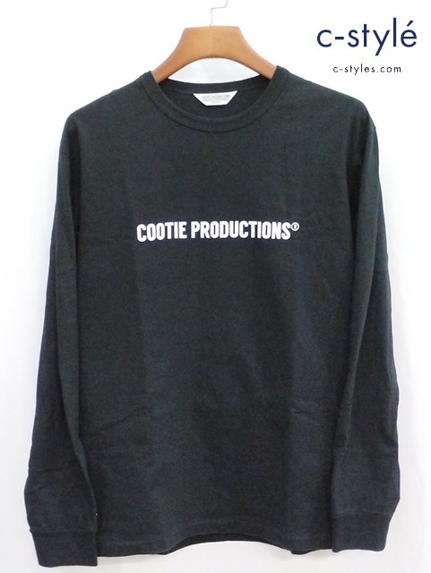 COOTIE PRODUCTIONS クーティプロダクションズ ロングスリーブロゴTシャツ M ブラック
