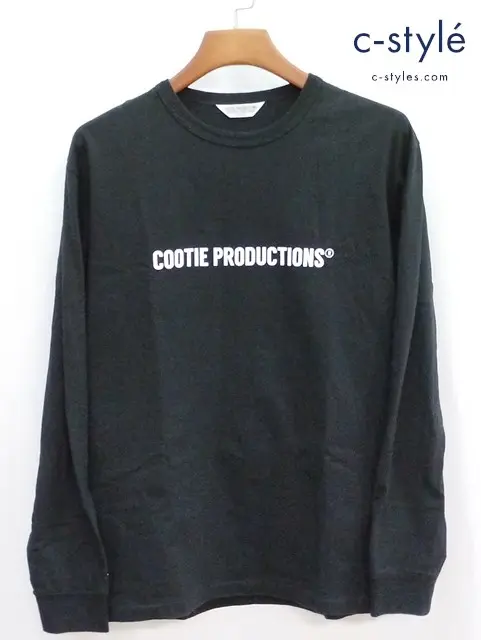 COOTIE PRODUCTIONS クーティプロダクションズ ロングスリーブロゴTシャツ M ブラック