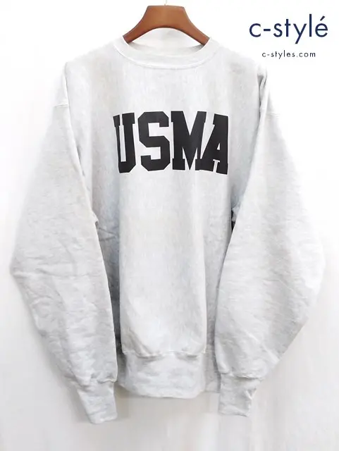 Champion チャンピオン REVERSE WEAVE 90s “USMA” XXXL グレー ヴィンテージ 刺繍タグ