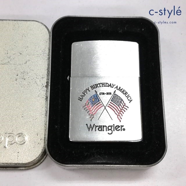 ZIPPO ジッポー オイルライター Wrangler アメリカ独立記念 1975 シルバー 喫煙具
